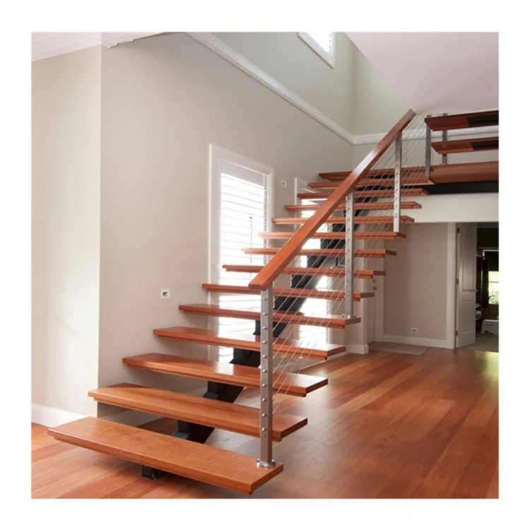 Professional Wooden Staircase Good Selling Spiral Staircase Indoor Curved Staircase