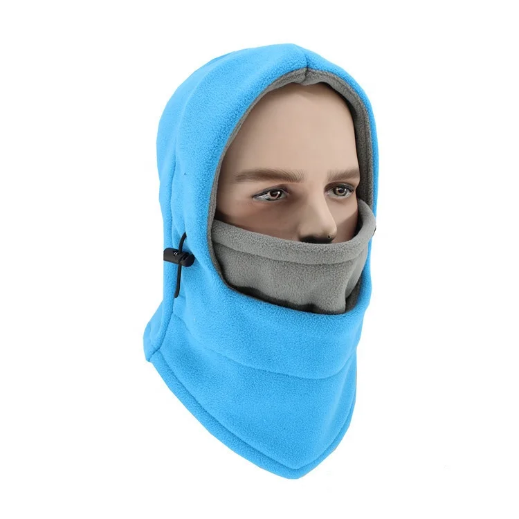 Fashionable balaclava Custom Logo Two-color winter outdoor polar fleece multifunctional Balaclava