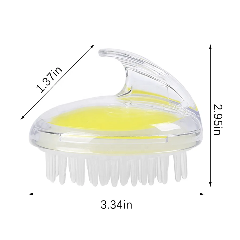 High-demand product market silica gel customized Silicone shampoo brush Scope of use Hair