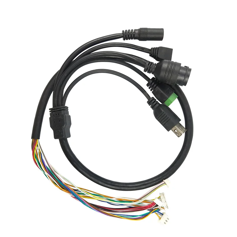Waterproof Surveillance face recognition multi-functional wire IP Camera tail cable  for  IP camera cable