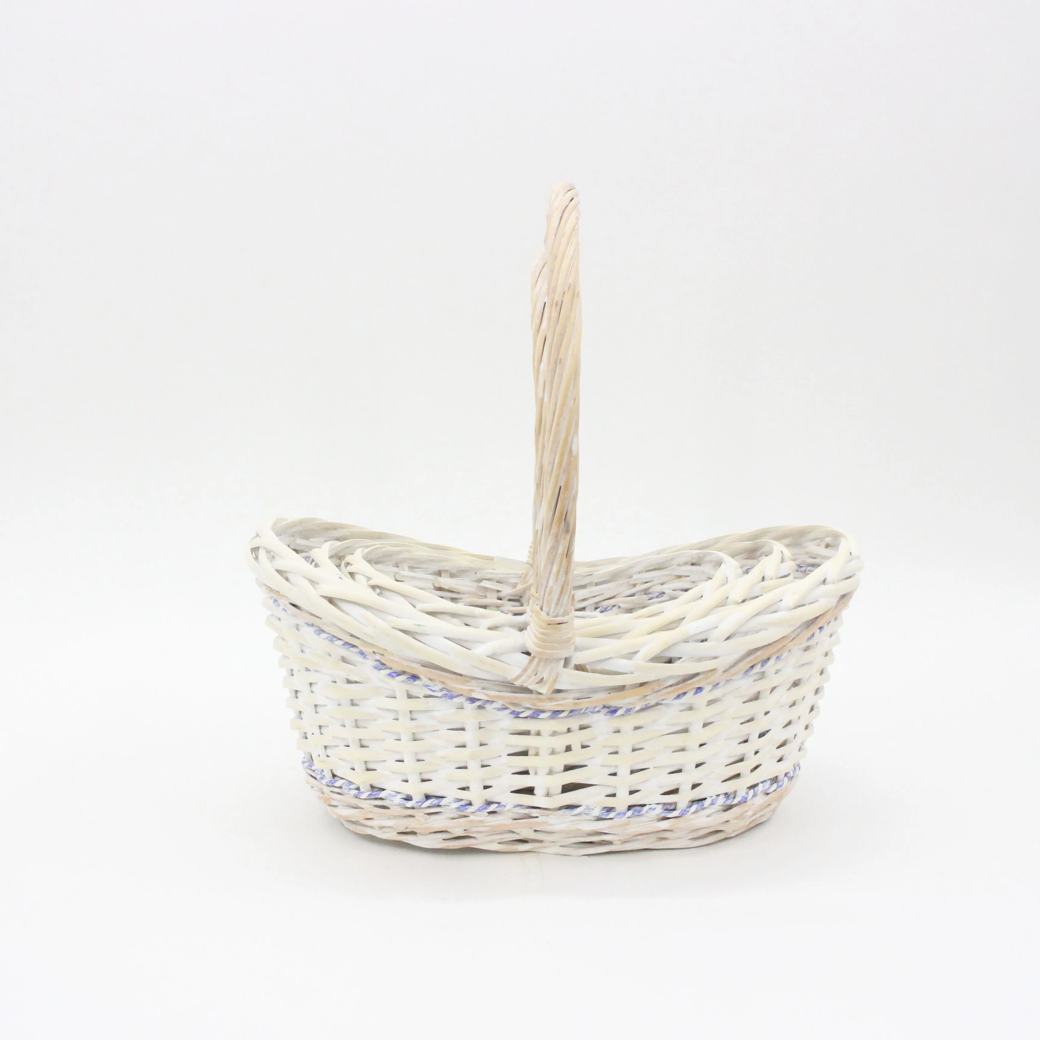 Заводская цена натуральная ивовая Смешанная тканая Цветочная корзина новая для хранения ручной работы