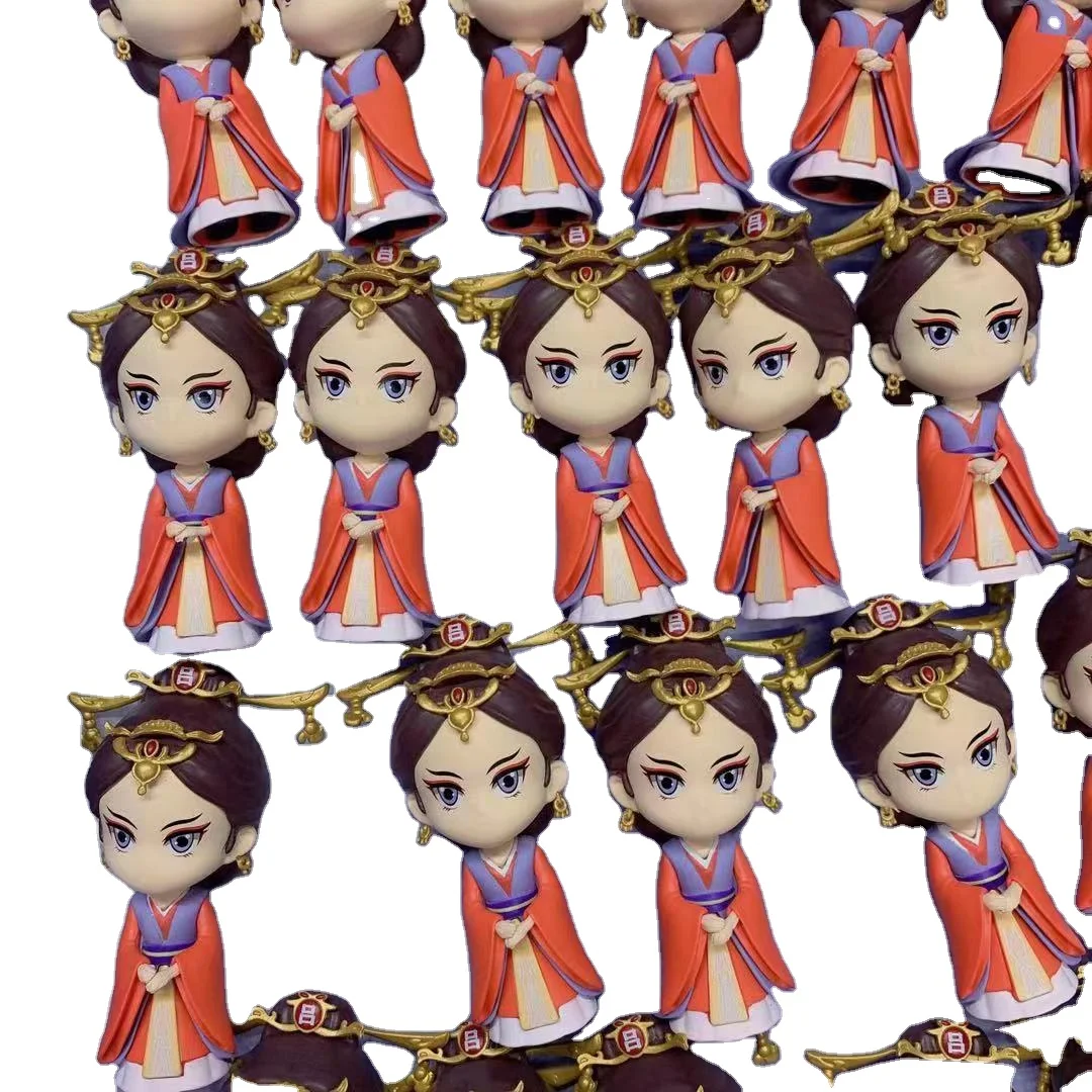 Custom Oem Pop Manufacturer Cartoon Toy Action Figure Fine Pvc Plastic Vinyl & Poly Resin Mini Anime Black Figurines