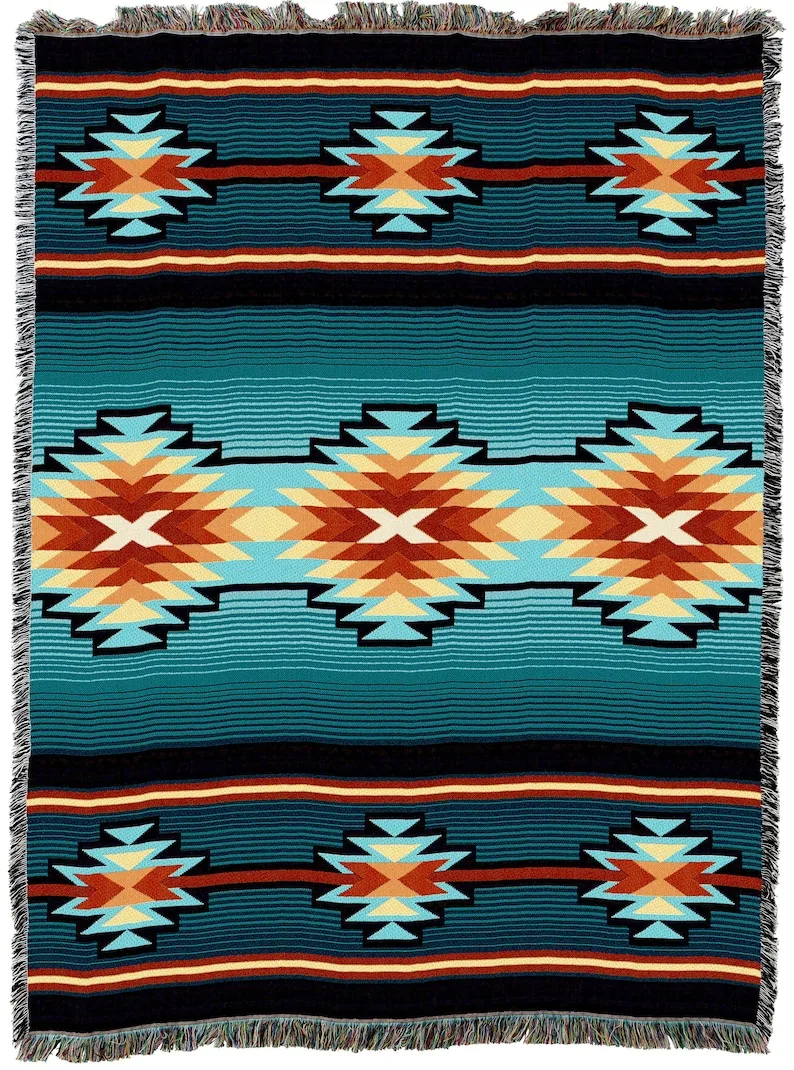 Chinese factory wholesale custom woven blanket jacquard tapestry throw blanket
