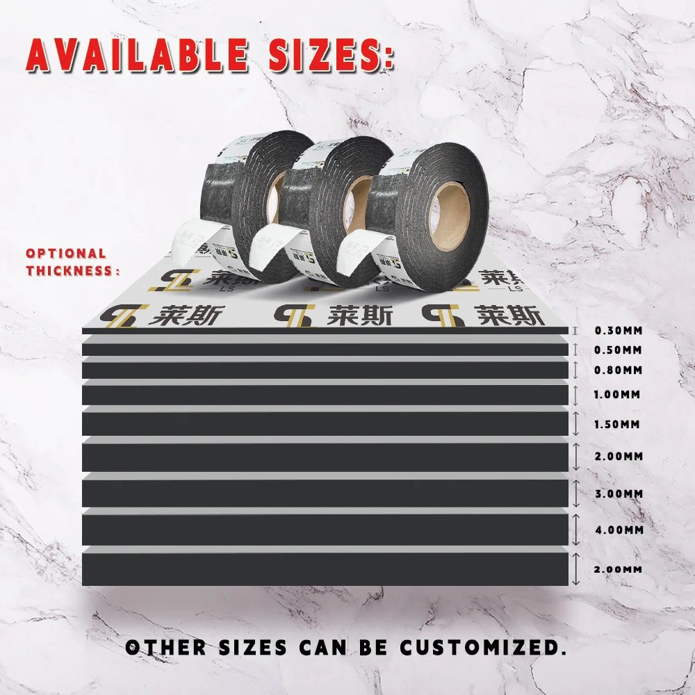 Custom 0.5MM~50MM Single Sided Adhesive Closed Cell Cross Linked Polyethylene Foam Rolls Sheets