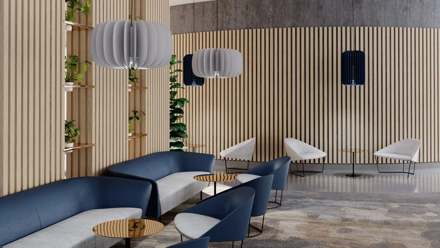 Kunuo Beautiful Drum Design LED Acoustic Panels Polyester Hanging Decoration with Lighting Luminaire