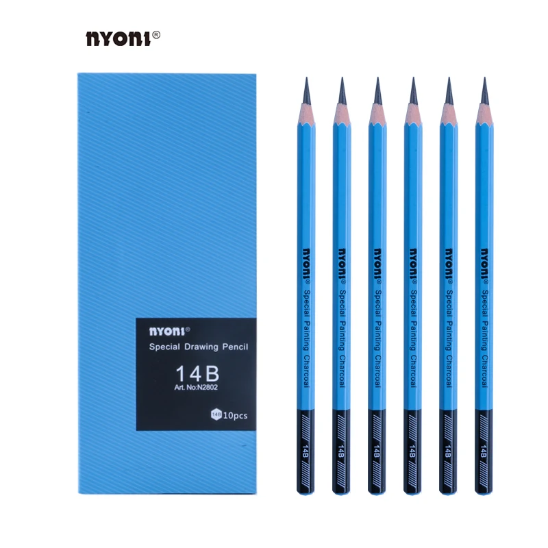 Nyoni N2802 14B различные свинцовый рисунок и живопись профессиональный художественный эскиз карандаши наборы для ухода за кожей