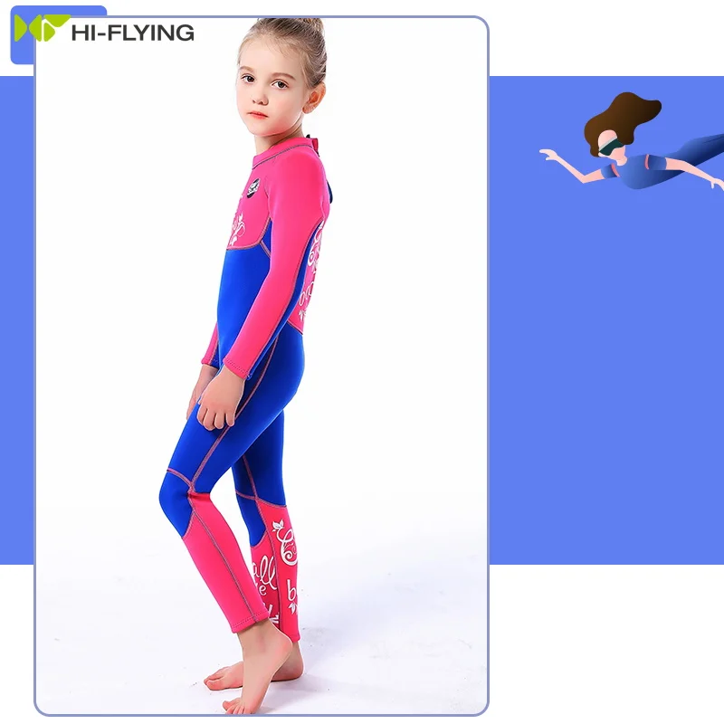 OEM Kids Girls Boys Wetsuit 3mm Full Bodi Neoprene Long Sleeve Child Scuba diving suit wetsuit