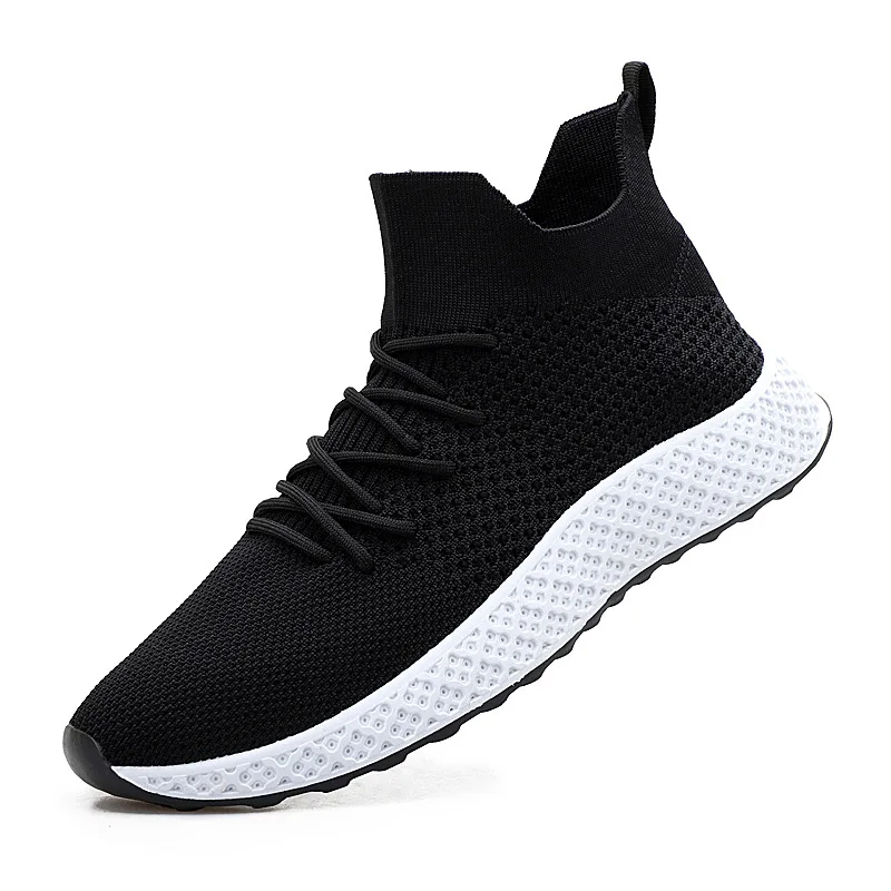 Hot sale USA top quality breathable upper fly knitting casual men sport sock shoes