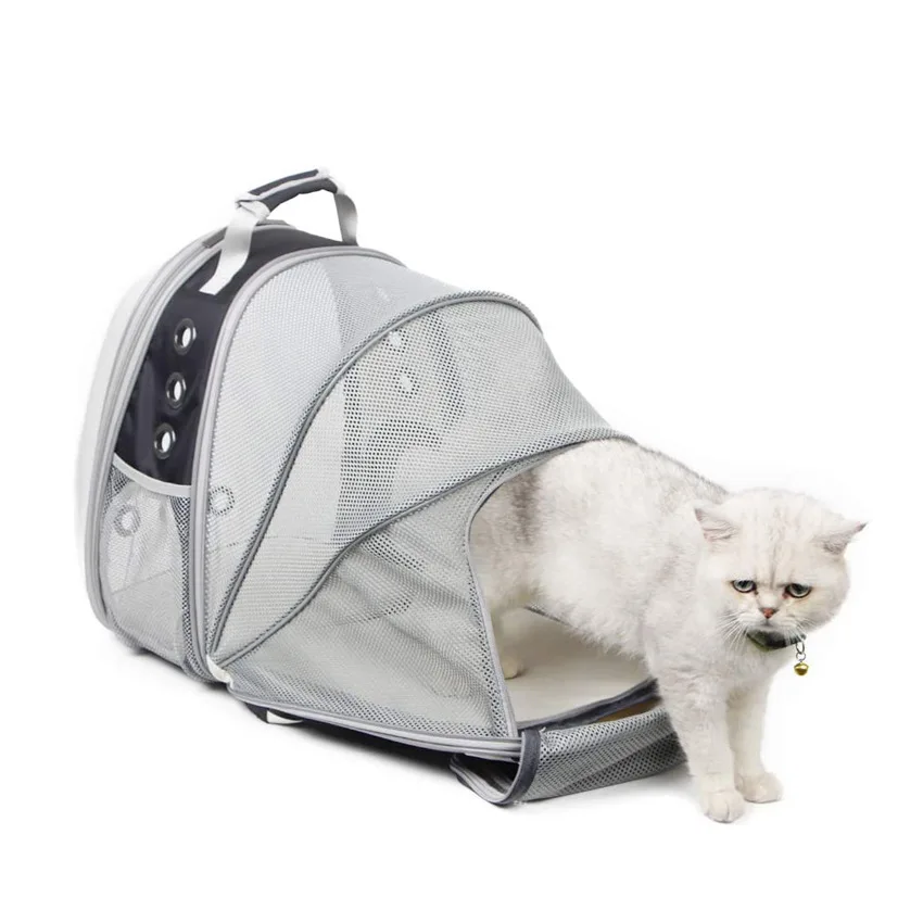 Amazon Hot Expandable Bubble Pet Carrier Backpack With Back Entrance Space Capsule Cat Carrier Transparent Airline Approved