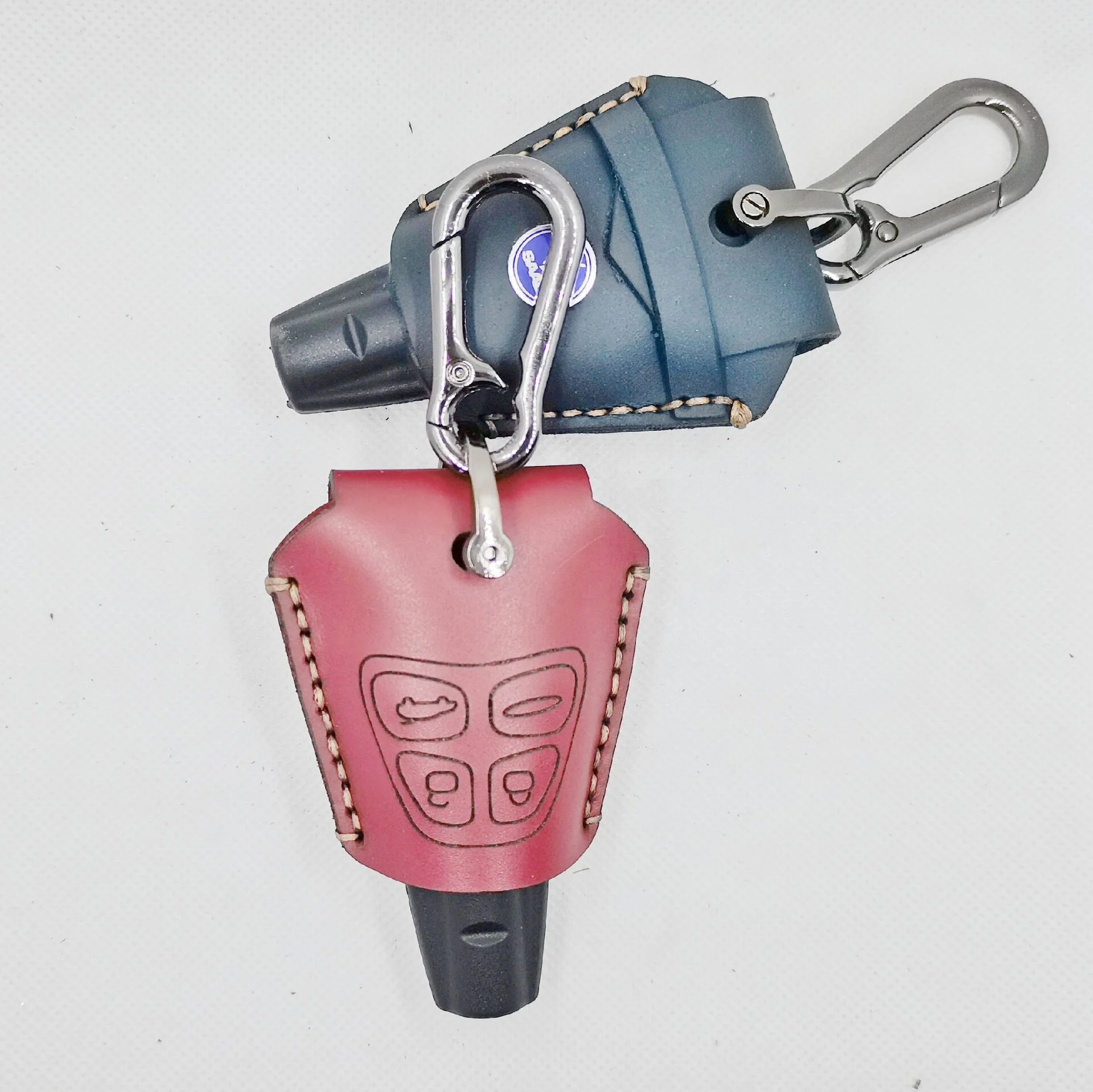 Car Key Case Leather Smart Remote Cover Keychain Protect Bag For  Saab 2003-2011 9-3/2003-2011 9-5