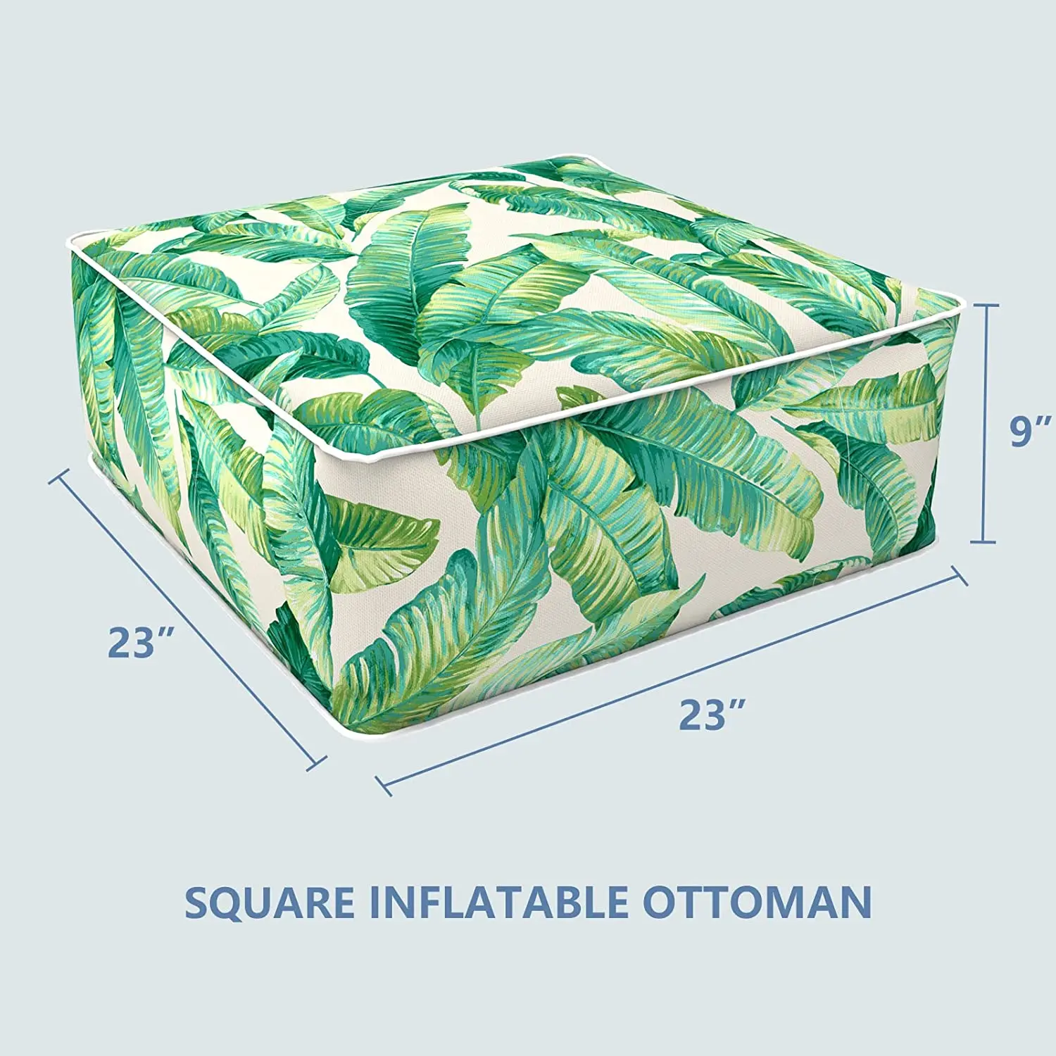 AOYATEX Indoor and Outdoor Square Inflatable Air Ottoman