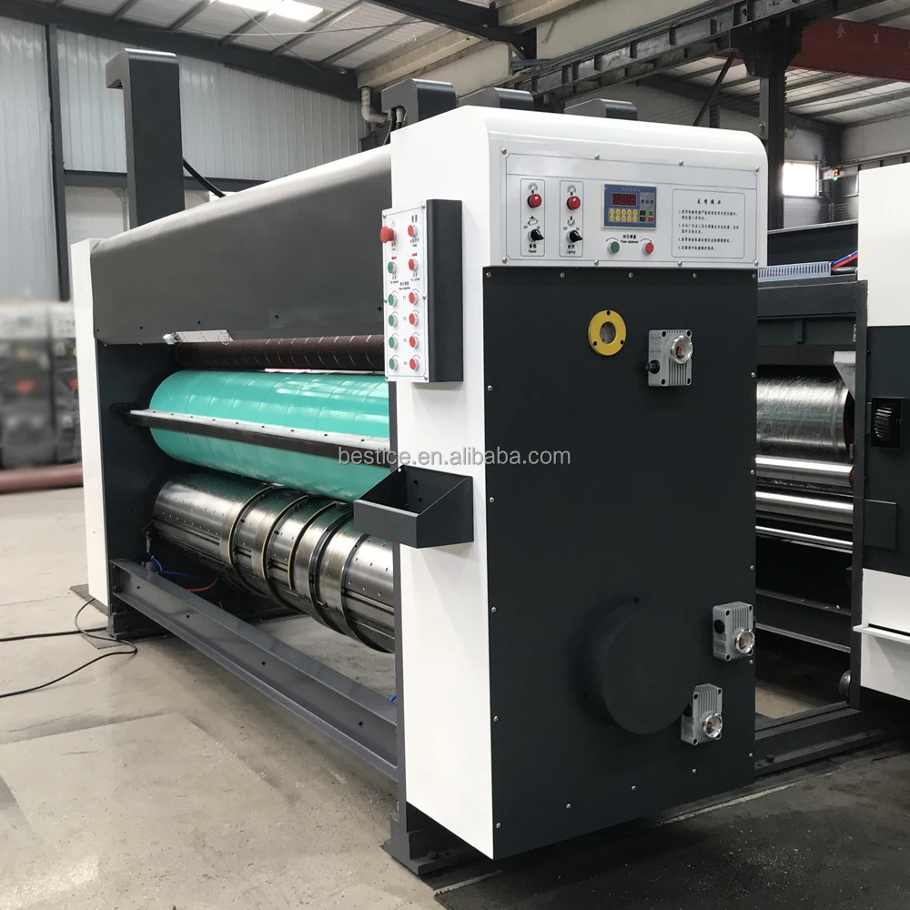 Top quality carton printing slotting die-cutting machine flexographic corrugated cardboard box printer making