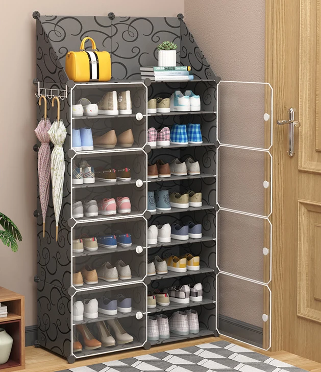 Factory Manufacture Extendable Standing Stackable Shoe Rack Cheap Amazing Plastic 10 Tier for Home