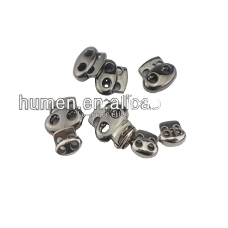 Nickle-free drawstring stainless steel cord stoppers