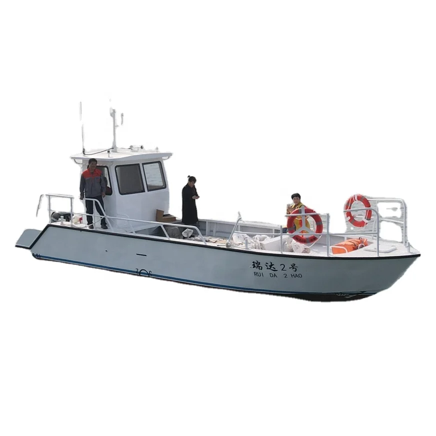 CE certificated 11m Aluminum speed boat fishing work yacht China manufacturer