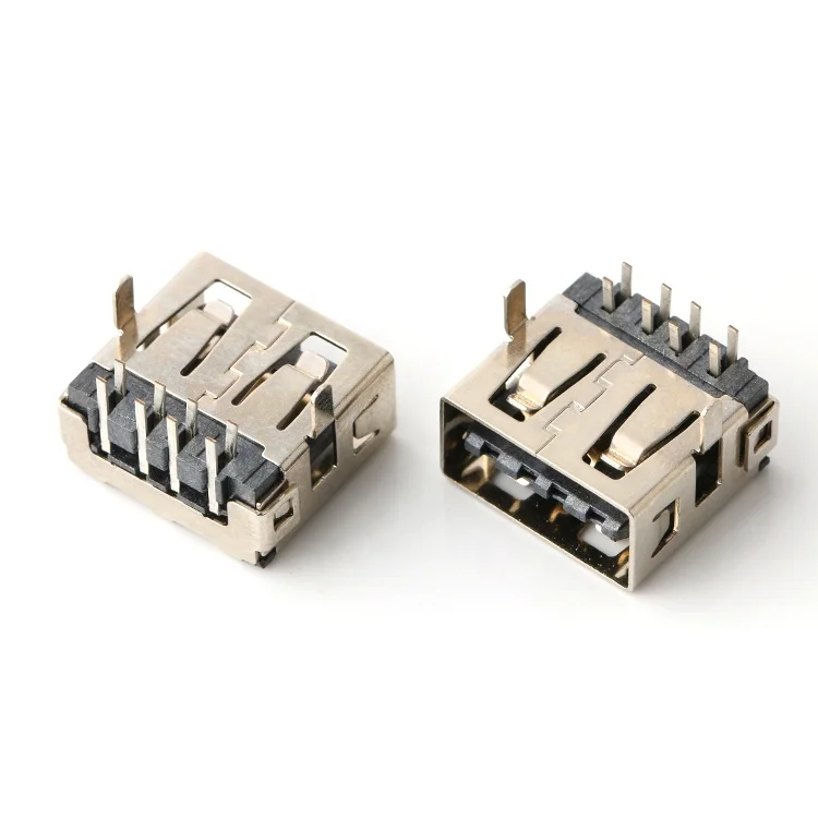 AF 90 degree latop usb female usb-a connector PCB type-a female connector usb af connector