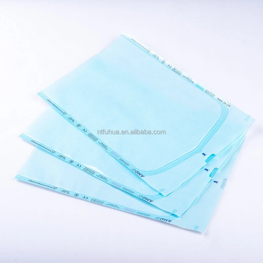 Medical Sterilisation Pouch Packaging for autoclave Steam/EO Disinfection HS2530 250mm*300mm OEM Customized Factory Supplier