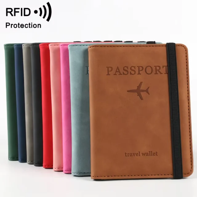 Best selling products 2024 luxury passport cover custom logo leather passport and card holder wallet passport holder