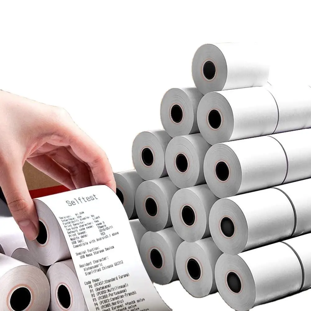 High quality Smooth Surface 57mm 80mm 80 X 60mm Cash Register Thermal Paper For Pos Printer