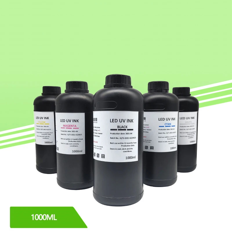 FCOLOR 1000ml High Density LED UV DTF Ink for Uv Dtf Inkjet Printer Digital Printing