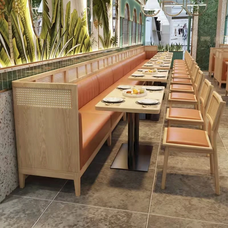 Мебель для ресторана, деревянная кожаная будка, Дизайнерская кожаная дешевая ресторанная будка, обеденный стол, барная будка, сиденья для продажи