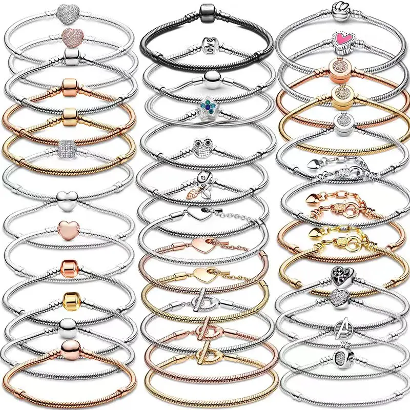 Jewelry Manufacturer Oem Pulseiras & Bangles Erkek Bileklik New Style 925 Fine Jewelry Silver Bracelets & Bangles