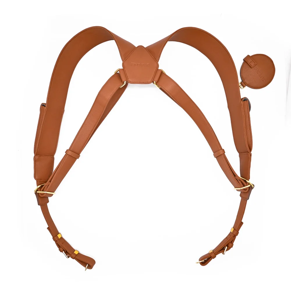 Best Quality Custom  Dual Camera Microfiber Leather Harness Strap 100% Shoulder  Camera Straps