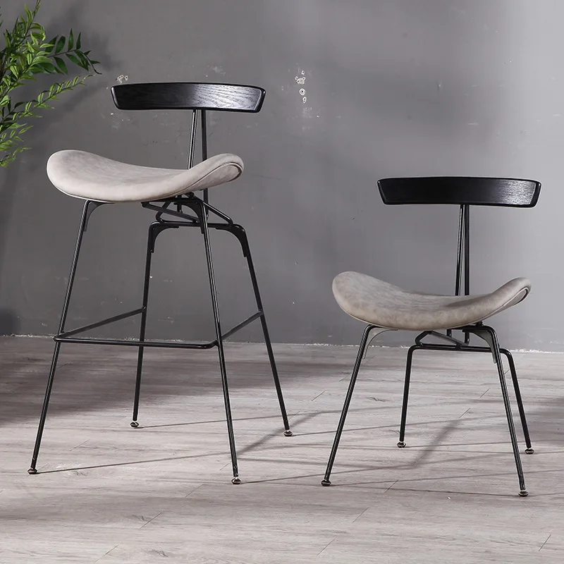 Back support 2024 cheap bar chairs for bar table kitchen usage hotel furniture