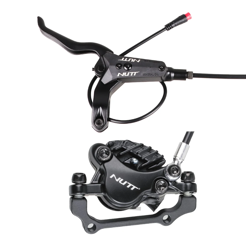 NUTT Good Material Aluminum Alloy E-bike Brake Bicycle Hydraulic Disc Brake Set For Scooter
