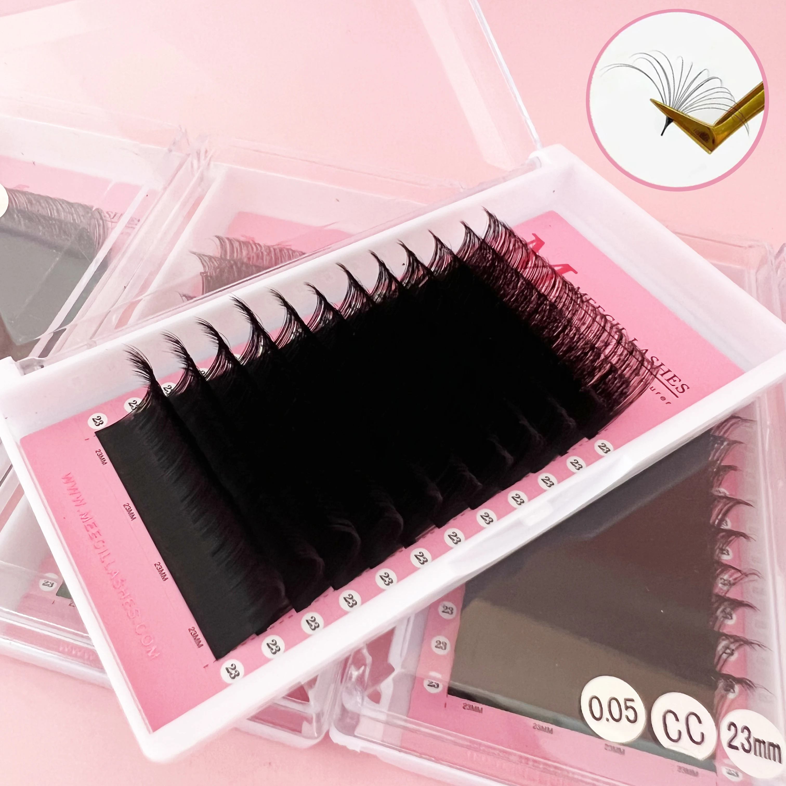 Meecil lash lashes wholesale mink private label individual eyelash extensions