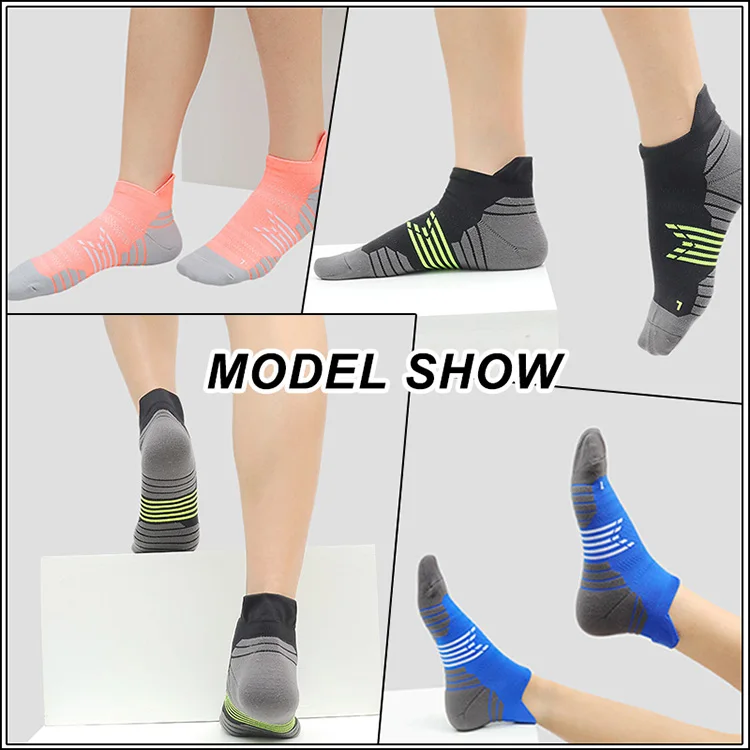 Wholesale Custom Logo Fashion Ankle Tab Quick Dry Nylon Sport Short Athletic Socks