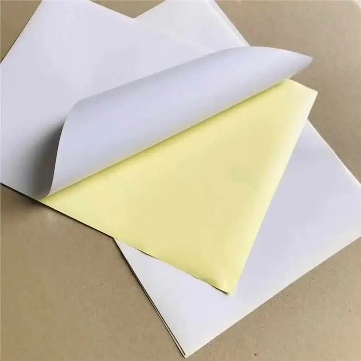 Factory Price Semi Glossy Self-adhesive  Paper