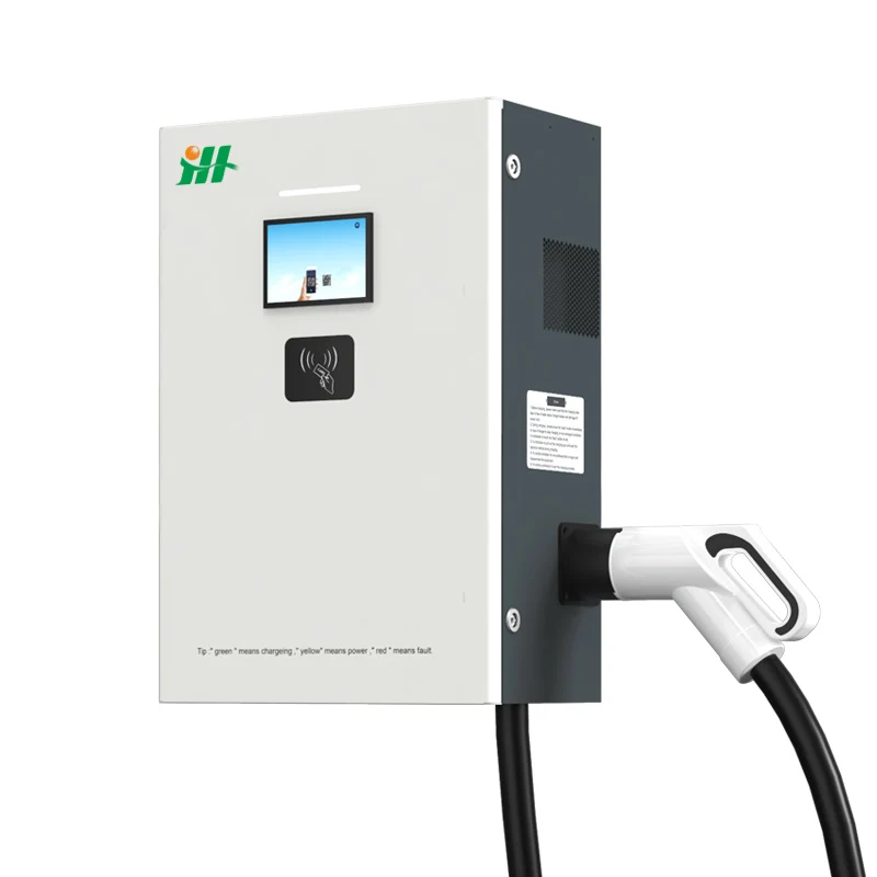 Hongjiali New energy wallmounted fast electric car charger 20kw 30 kw ccs Chademo dc ev charging station for electric car charge