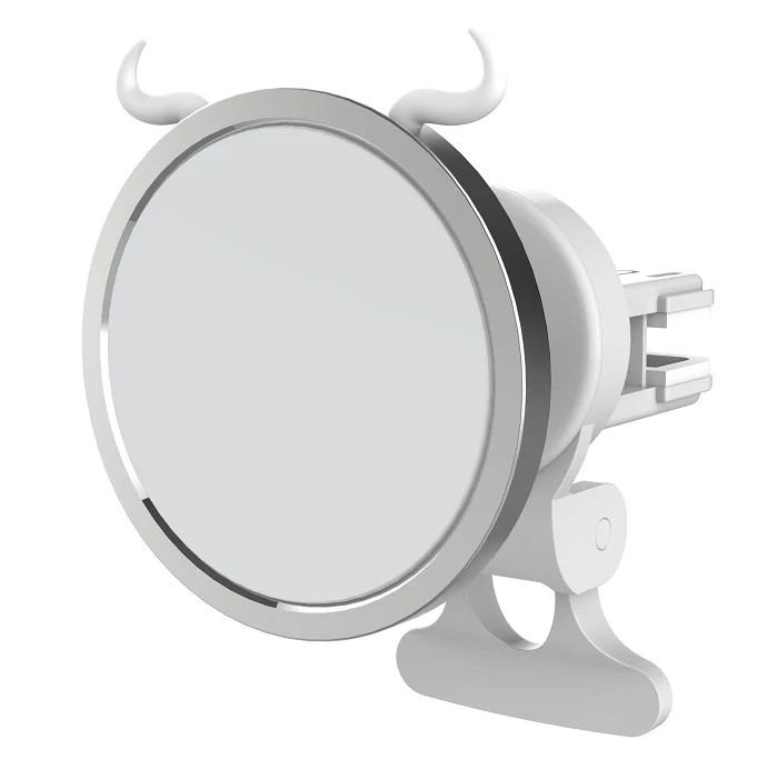 
2021 New Design Automatic Clamping Mount Qi wireless car charger magnet for iphone for Android phone 