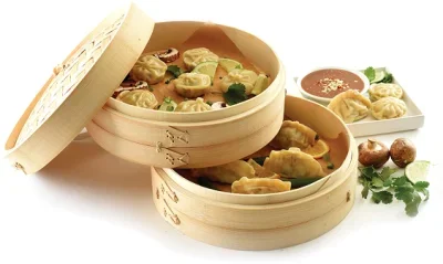 High quality eco-friendly mini bamboo food steamer made in China