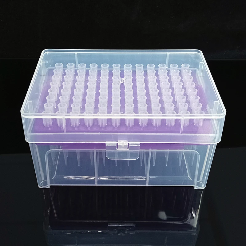 Low retention universal non-pyrogenic DNAse/RNAse free 100ul 200ul disposable laboratory micro pipette tips