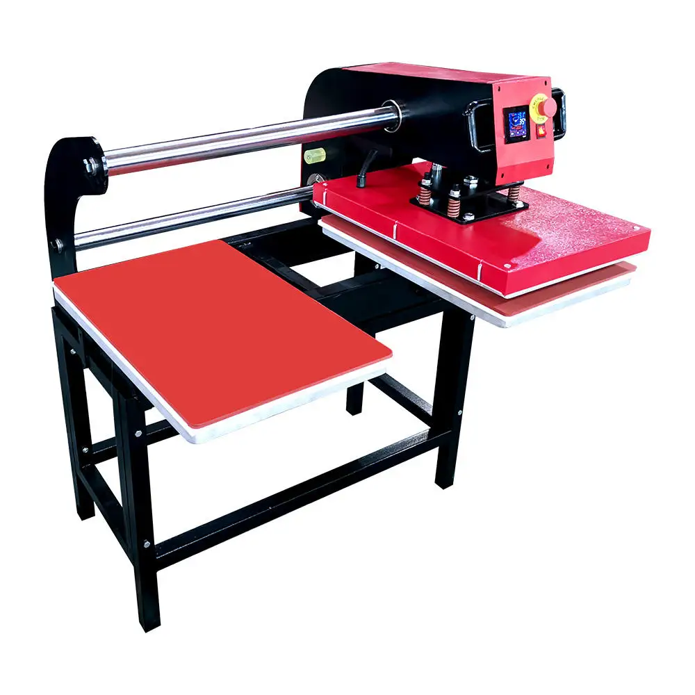 Bosim Dual Panel 40*50cm Heat press machine pneumatic power heat transfer press machine for sublimation dtg dtf printing press