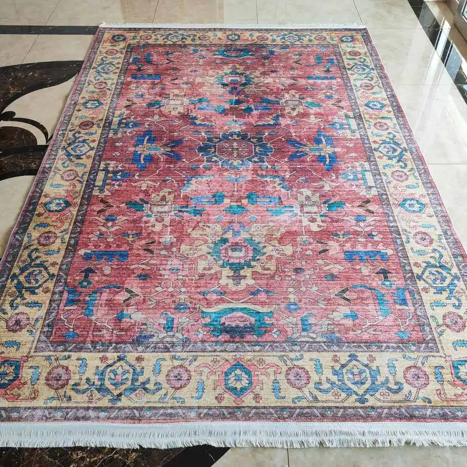 Wholesale 3D Printed Persian custom Living Room Bedroom Rugs Large Persion Turkish oriental carpets With fringe