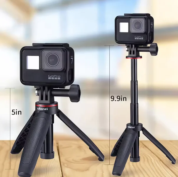 Ulanzi MT-09 Extendable Vlog Tripod for Action Sport Camera for GoPro Hero 11 12 10 9 8 7 6 5 4