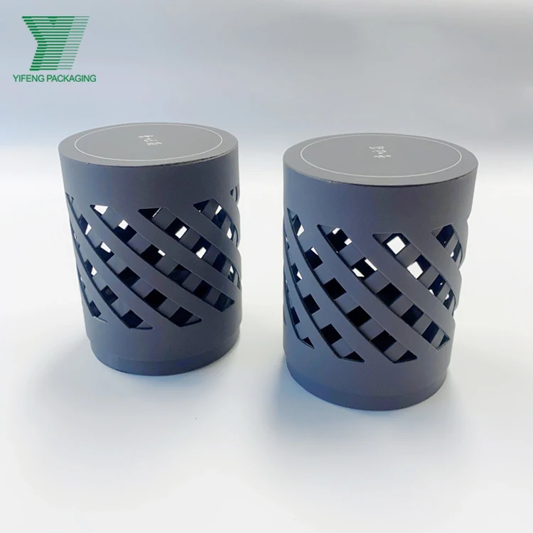 Custom recyclable cardboard tube cylinder perfume packaging box for 30ml 50ml bottle