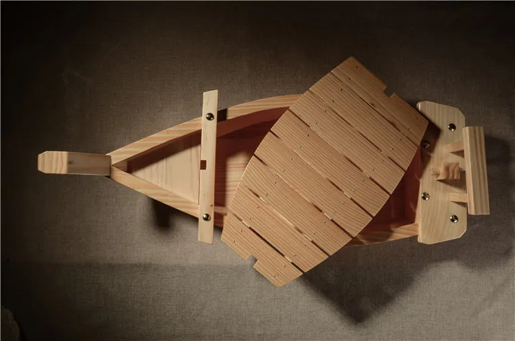 New product explosion handmade durable natural bamboo japanese sushi boats for restaurant sushi decoration