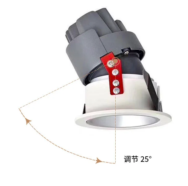 Cutout 90mm embedded LED COB hotel application wall washer ceiling downlights 24w for project spotlight downlight