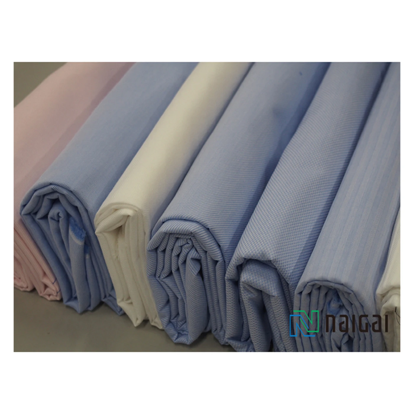 Softness 100% pure Japanese plain white cotton fabrics for shirts