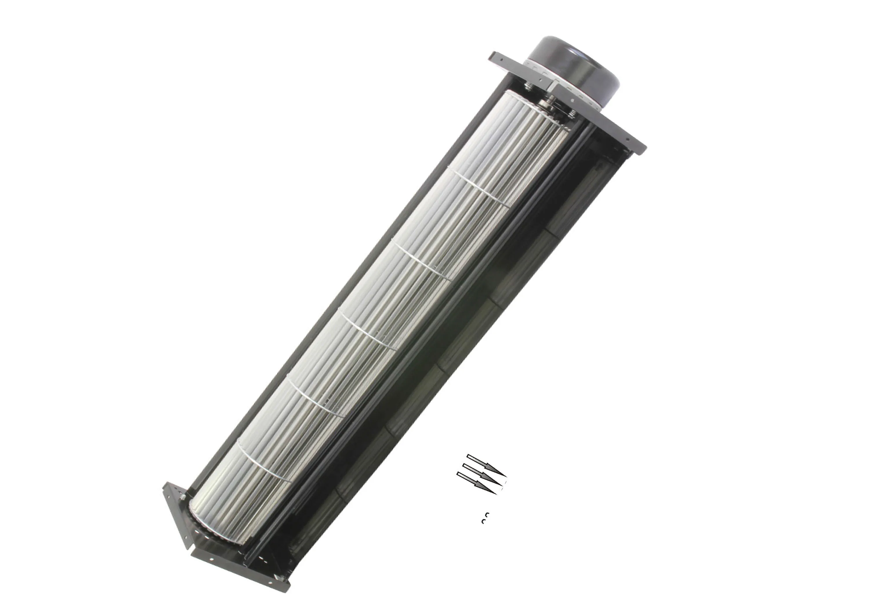 CM40700 double impellers  large air flow dc cross flow fan 12v or 24v for radiator