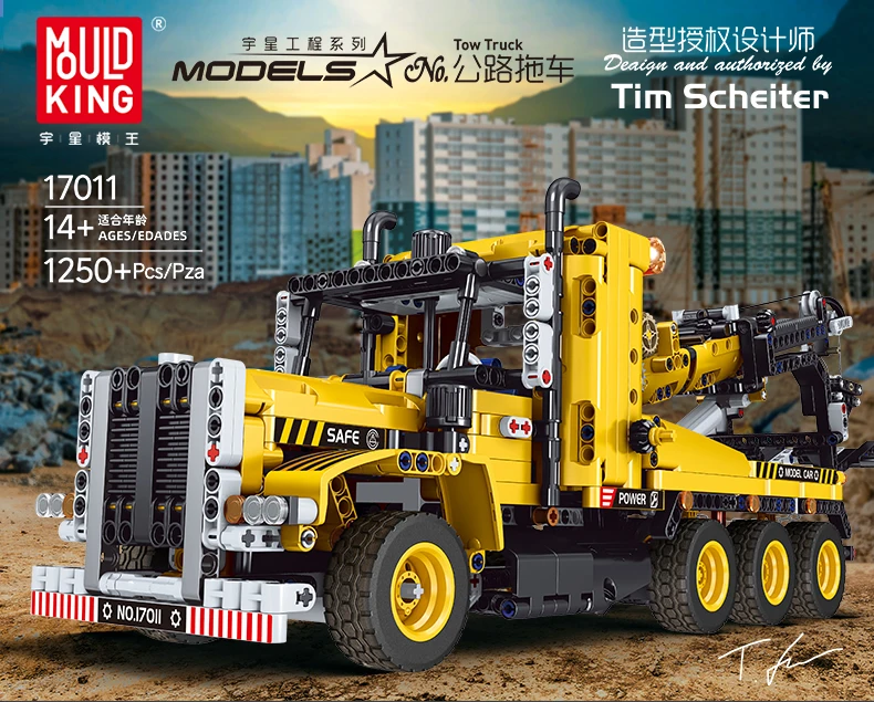 2022 Newest Mould King 17011 Moc Tow off-road Truck Model Building Blocks Bricks Educational Kids Legoie Toys 1250pcs
