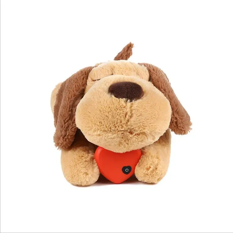 Heartbeat Puppy Training Toy Plush Pet Snuggle Soothe Anxiety Relief Sleep Aid Durable Dog Chew Toys