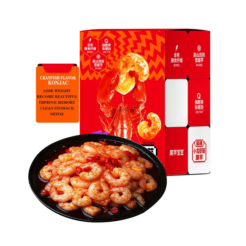 Оптовая продажа китайский Конжак 216 г острые раки со вкусом полезные низкокалорийные закуски