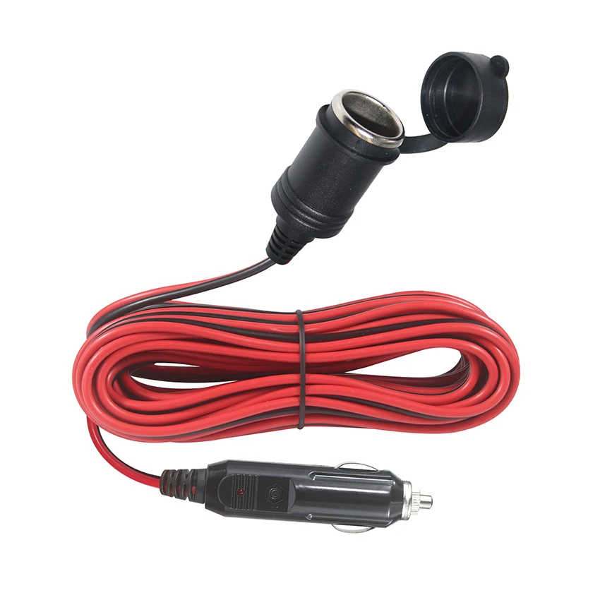 Car Cigarette Lighter for Sale Male to Waterproof Female Extension Cord for Car Fast Charger Mobile Phone