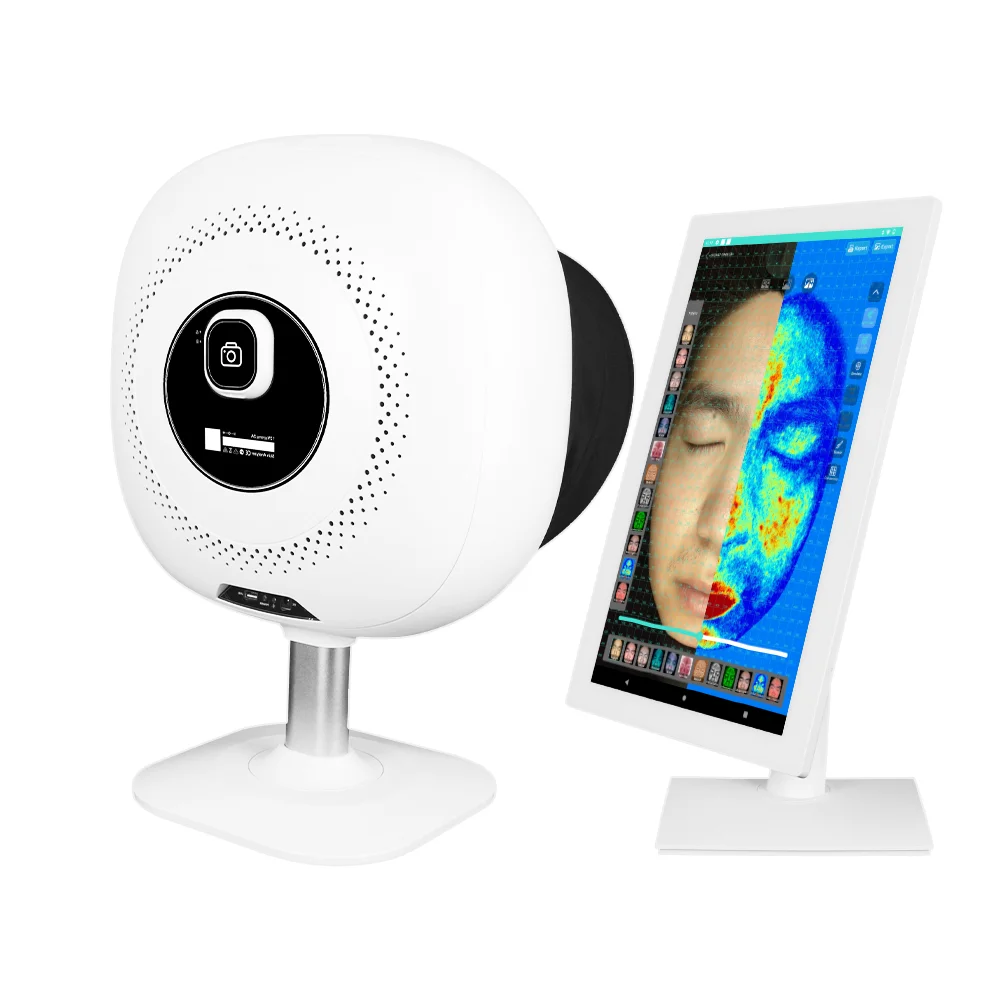 New Product Ideas 2025 Other Beauty Salon Equipment Led UV Light Home Skin Test Touch Screen Skin Scanner Machine Portable White