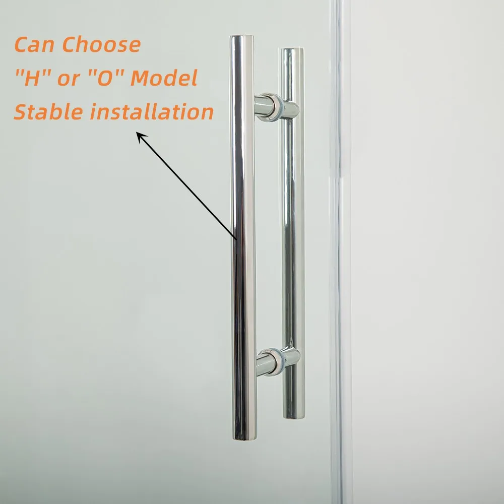 Factory Price Free Sample Frameless Shower Glass Door Walk In Tub Shower Combo Bathtub 6.8.10mm Bathtub Shower Glass Sliding Doo